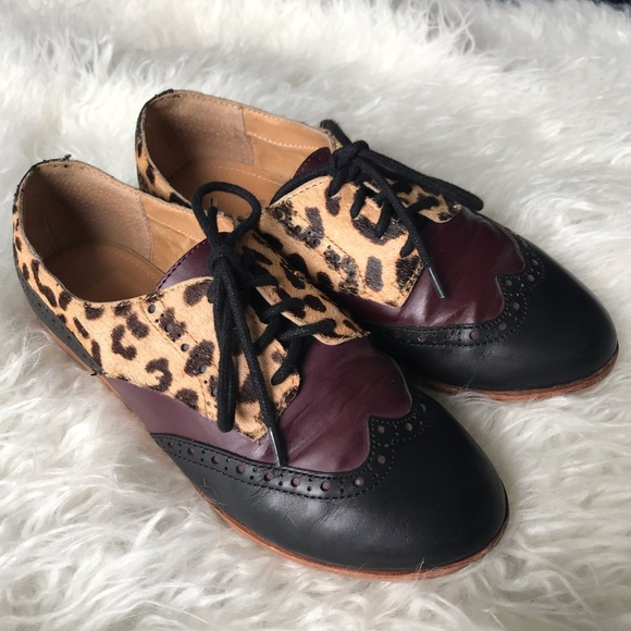 color block oxford shoes